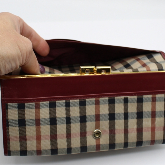 DAKS plaid envelope purse/wallet - Picture 8 of 12